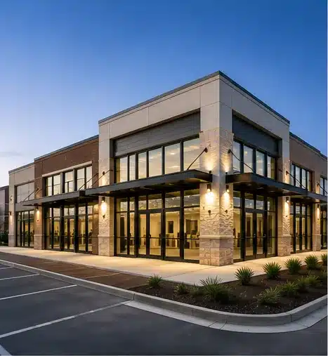 Commercial concrete construction for retail office and commercial development projects
