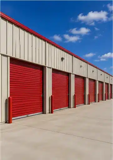 Commercial concrete work for self-storage facility construction